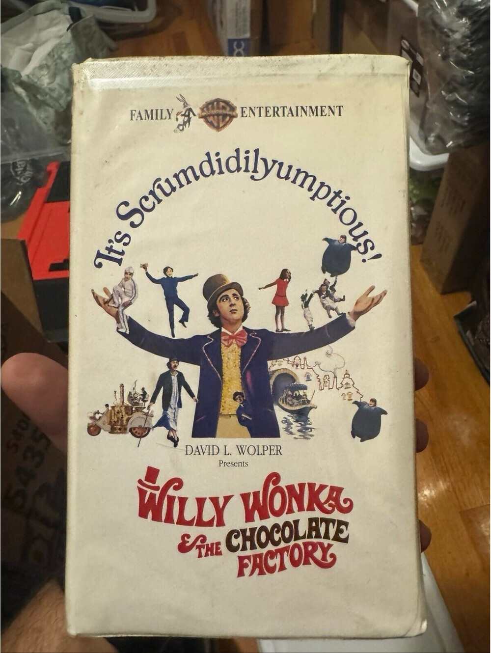 Willy Wonka & The Chocolate Factory VHS Clamshell